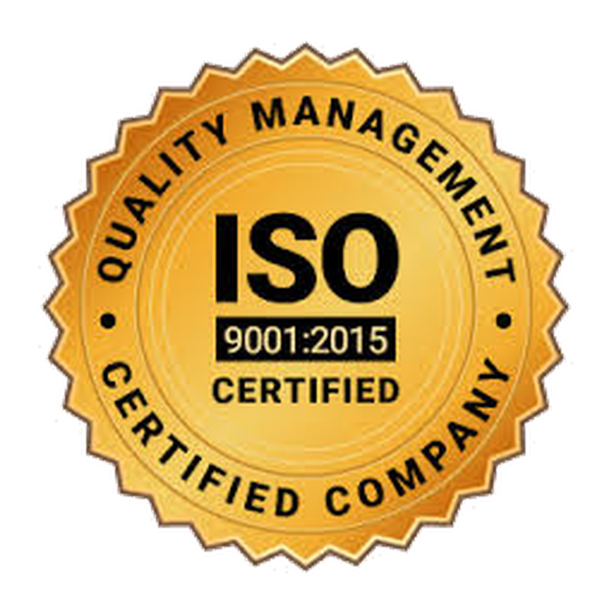 ISO 9001 certification badge